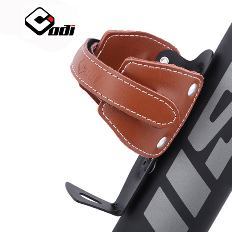 Leather bike bottle holder best sale