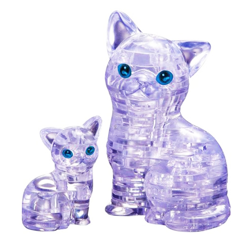 3d crystal puzzle cat hotsell and kitten