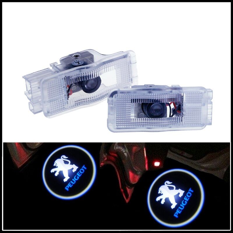 Pcs Led Car Door Light Logo Projector Laser Lamp For Peugeot Rcz