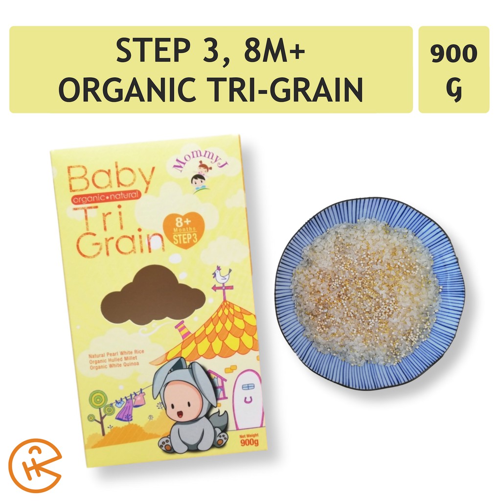 MommyJ Baby Step 3 Organic Tri-Grain (900g) | Shopee Singapore