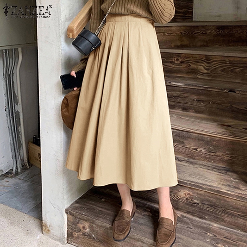 womens solid color maxi skirts