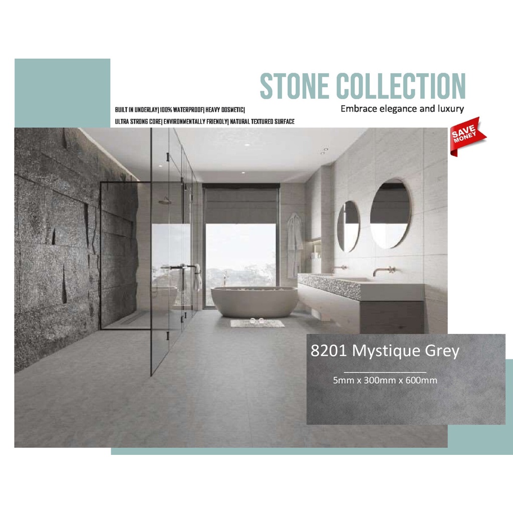 [SG SELLER] Marble & Gigantic Stone Vinyl Series LVT (per Square Foot