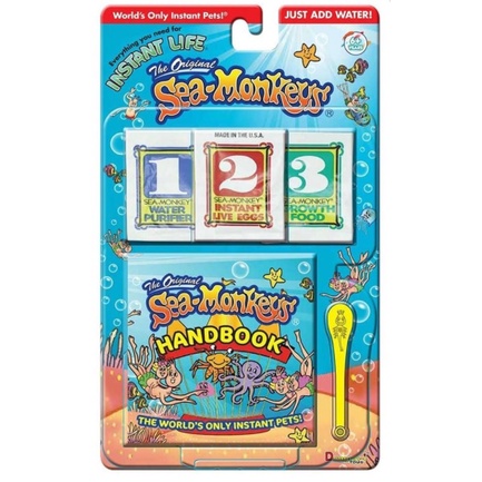 Sea Monkeys Refill Pack Plasma III Seamonkey Artifical Shrimp Pet Brine ...