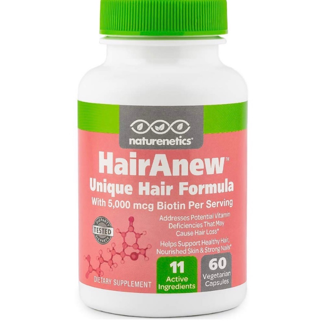 Naturenetics HairAnew (Unique Hair Growth Vitamins with Biotin) - Women ...