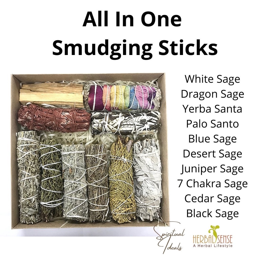 SI All in One 10 Different Smudging Sticks Bundle | Shopee Singapore