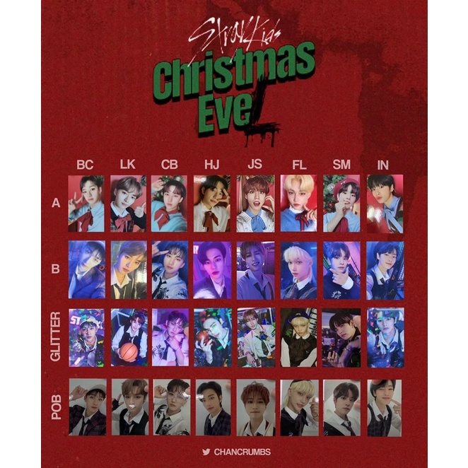 OFFICIAL INSTOCK] Stray Kids Christmas Evel Album Photocard PC
