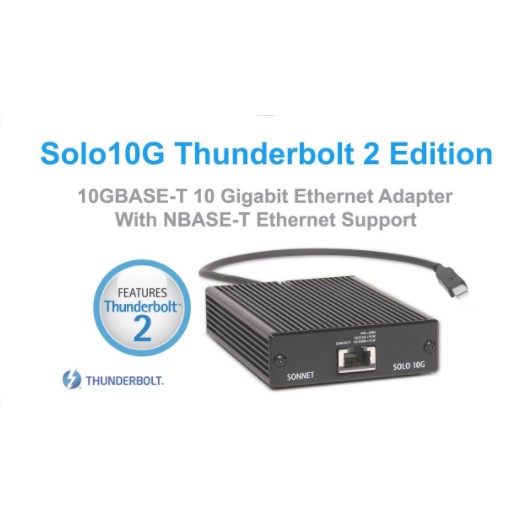 Sonnet Technologies Solo10G (Thunderbolt 2 Edition) 10Gb Sonnet Technologies Solo10G (Thunderbolt 2 Edition) 10Gb