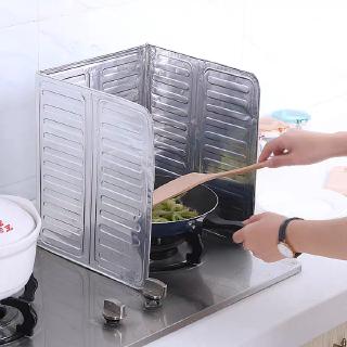 Aluminum Foil Kitchen Cooking Oil Splash Guard Gas Stove Heat Burn Proof  Board