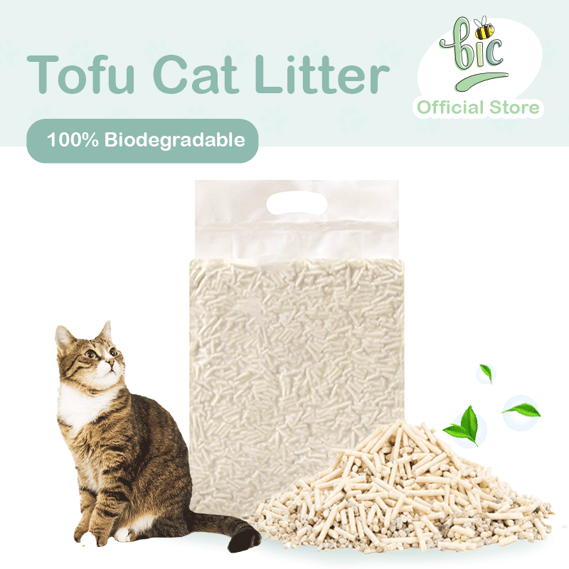 BIC TOFU Cat Litter EcoFriendly Biodegradable Fast Clump & Flushable