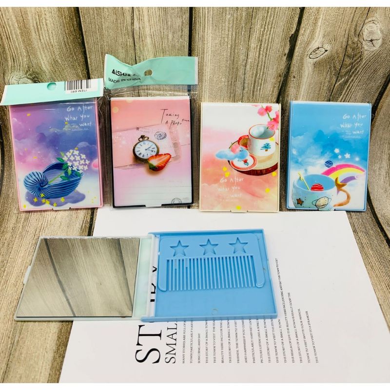 FoldingCermin Comb/ + FoldingCermin Folding Glass Comb/ | Shopee Singapore