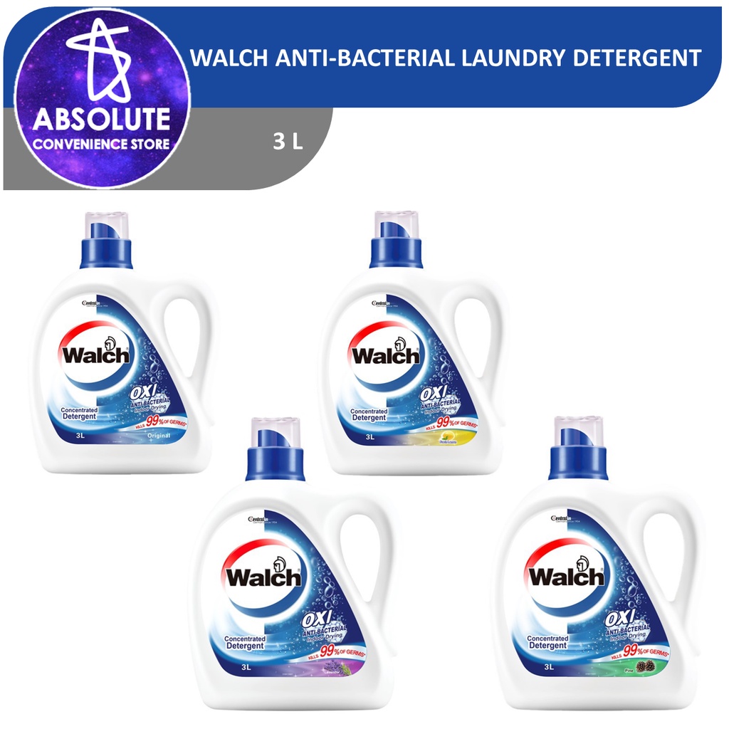[Bundle of 4] Walch Antibacterial Concentrated Laundry Detergent 3L Shopee Singapore