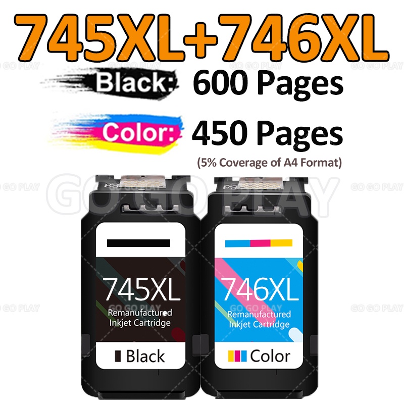 Compatible Canon 745XL 746XL Ink Cartridge Canon PG 745 CL 746 for