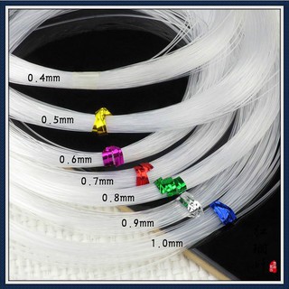 1 roll 0.4 0.5 0.6 0.7 0.8mm 1mm Dia Crystal Nylon Thread Transparent  Non-elastic Fishing Line Wire Beading Cord For DIY Jewelry Finding  Accessories