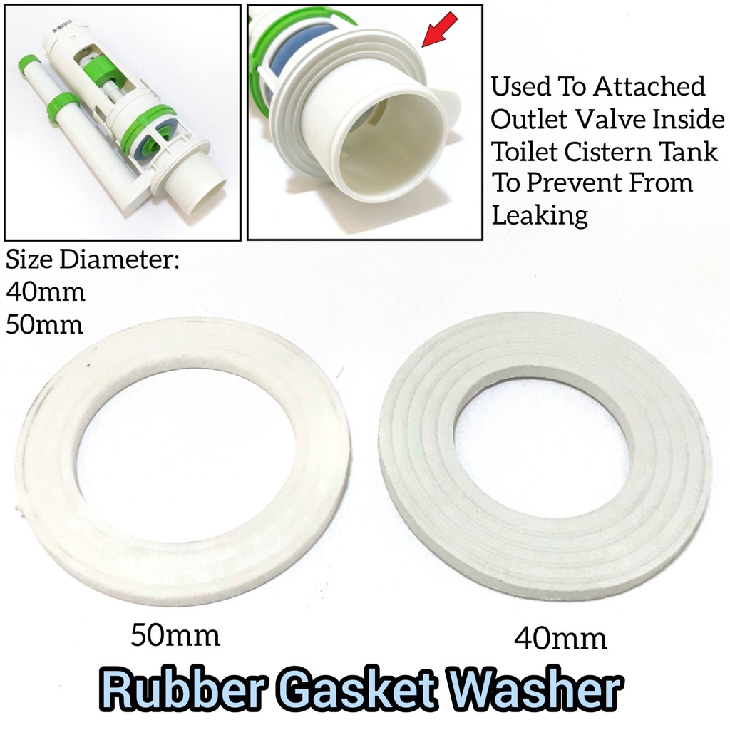 Toilet Rubber Gasket Washer For Outlet Valve Cistern Toilet Bathroom ...