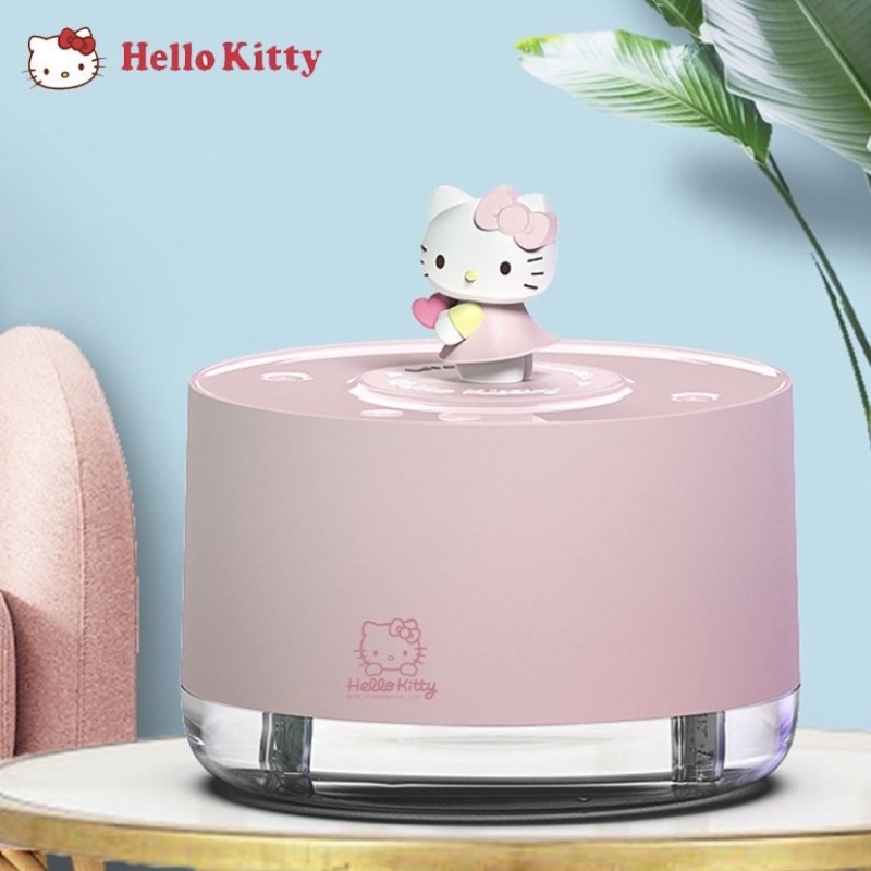 Hello Kitty Humidifier Aromatherapy Diffuser Rotating Music Box Night