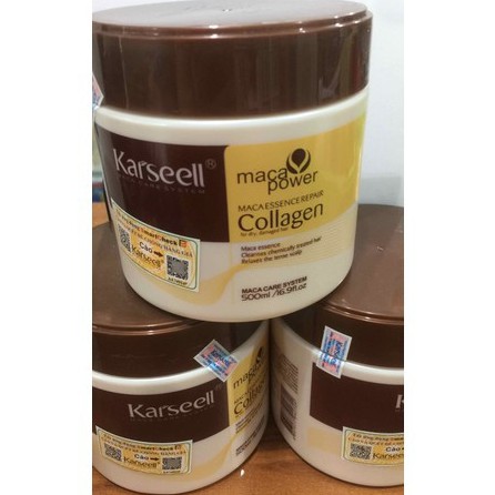 Karseel Collagen Hair Steaming Cream restores Damaged Hair 500ml