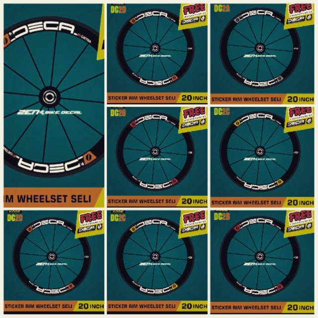 Velg RIMS STICKER DECAL 20 INCH. DECAF UNIT PRICE. | Shopee Singapore