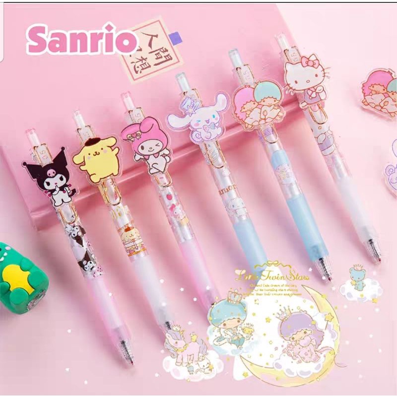 Sanrio family gel pen 0.5mm cute ballpoint pen Hello Kitty Melody ...