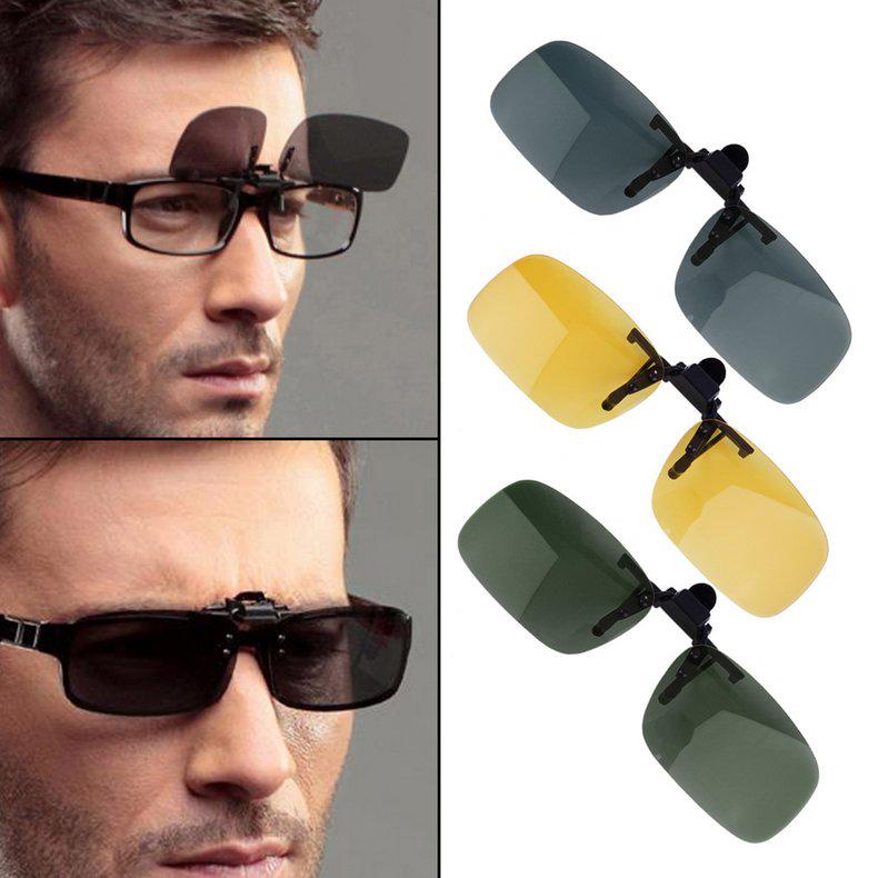 vision unisex lens flip up day night driving sunglass Clip on glasses maxnina fashion
