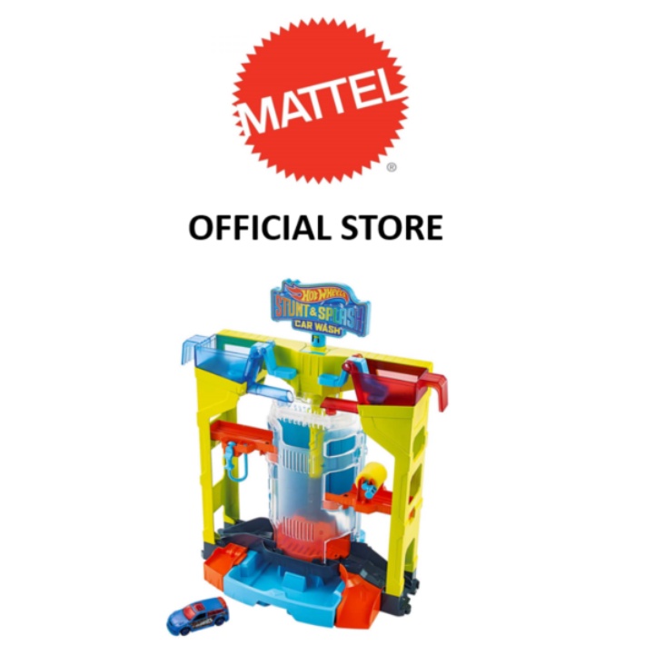 Hot Wheels Stunt & Splash Car Wash Playset | Shopee Singapore