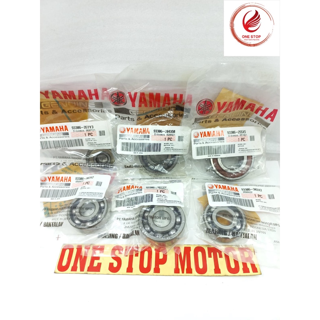 Bearing Set Axle Gearbox Ratio Aerox Nmax Lexi Original Yamaha Bering