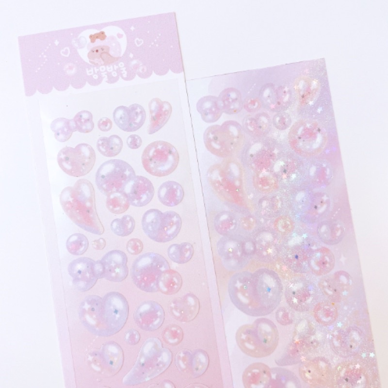 [Momoring] Drop Deco Purple Bubble Korean Sticker | Shopee Singapore