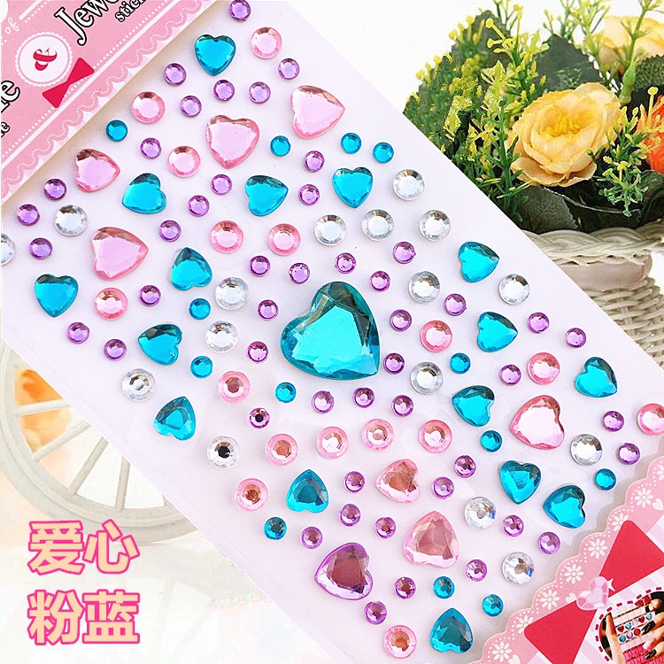 32 styles 3D Gem Stickers diamond Sticker Acrylic Crystal sticker DIY ...