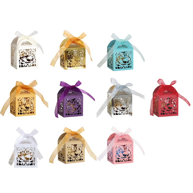 Mya 100x Mini Box Giveaways Packaging for Sweets Candy Chocolate Cookie ...