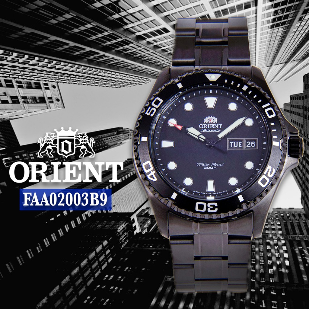 FAA02003B9 AA02003B Orient Automatic Divers 200m Watch | Shopee