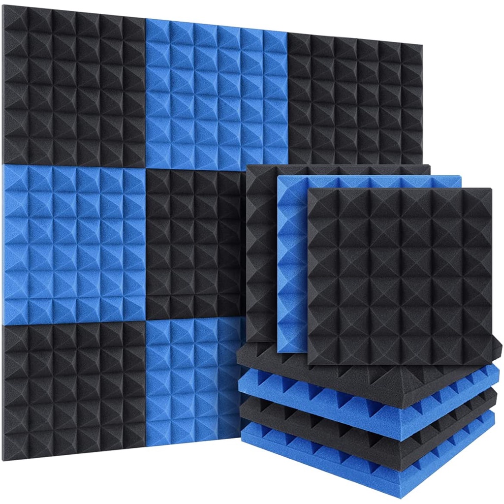 1Pc 30*30*5cm Acoustic Foam Studio Soundproof Pyramid Sound Absorption ...