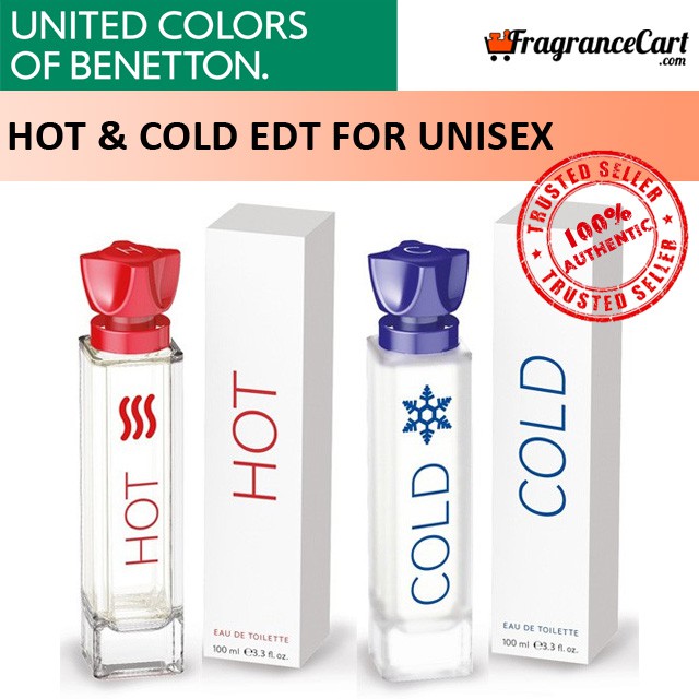 Benetton Hot Cold EDT for Unisex (100ml) Eau de Toilette United