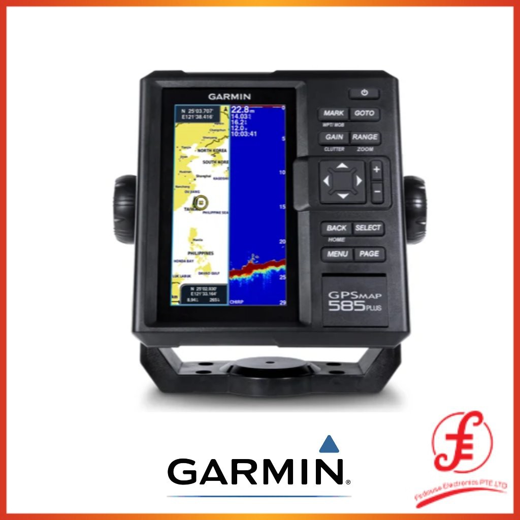Garmin GPSMAP 585 Plus GPS Chartplotter with Chirp Fishfinder/Sonar with Dual Frequency