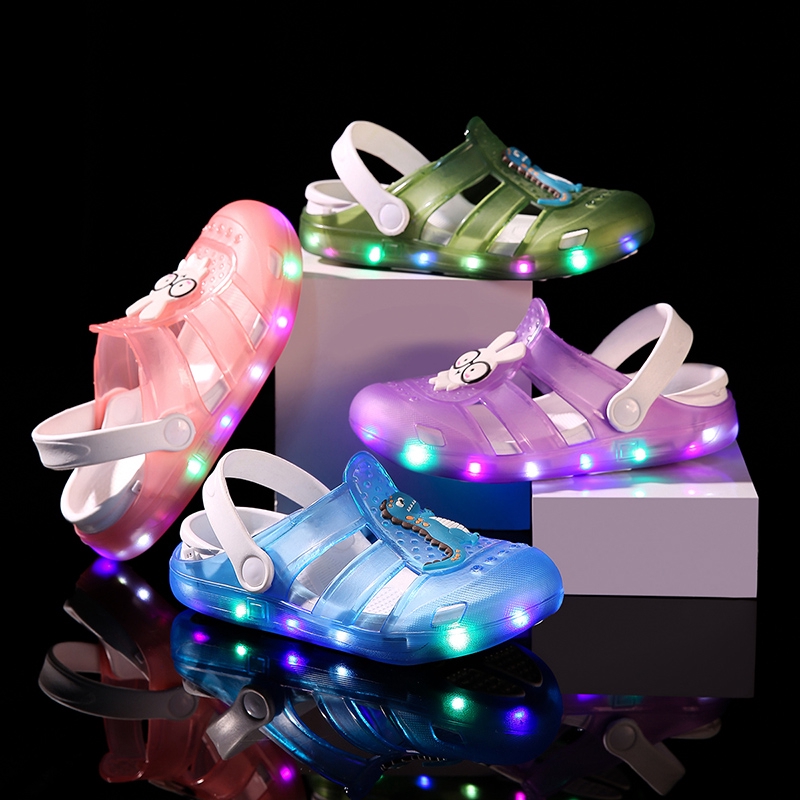 Boys light up online slippers