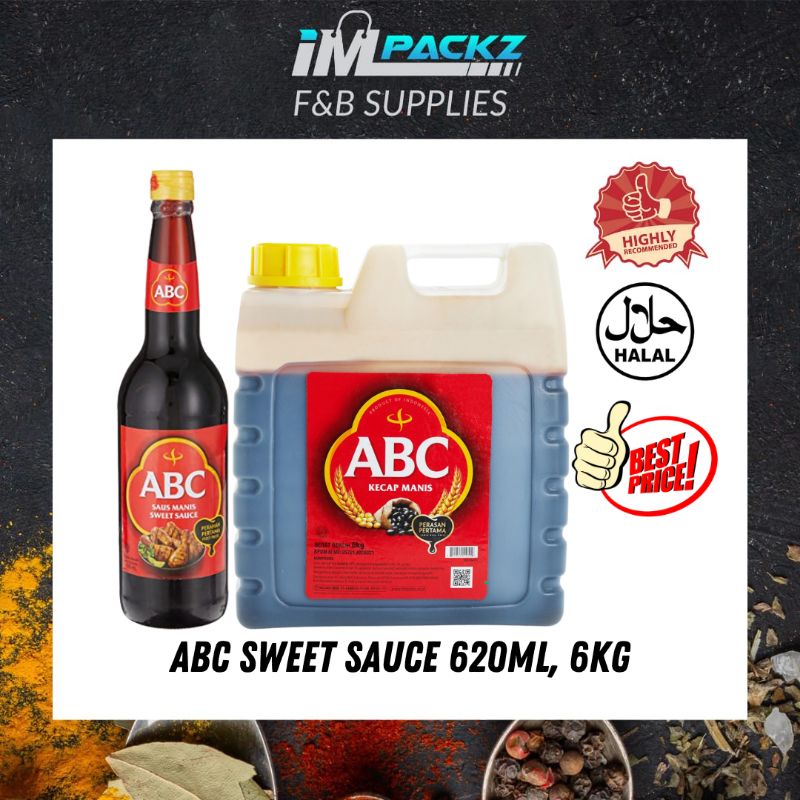 ABC Sweet Soy Sauce (KECAP MANIS) 620ml, 6kg | Shopee Singapore