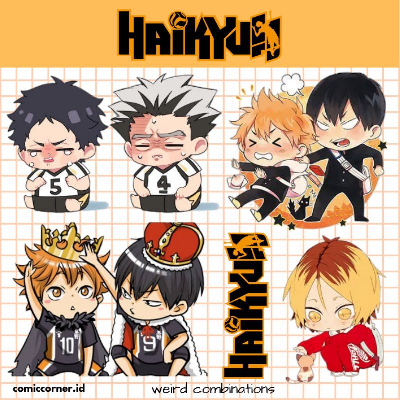Haikyu weird combi sticker/haikyuu 4th sticker/anime sticker/haikyuu ...