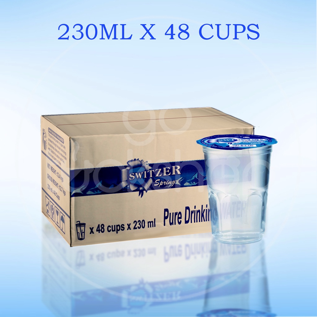 Switzer Spring Pure Drinking Water Cup 230ML x 48 Shopee Singapore