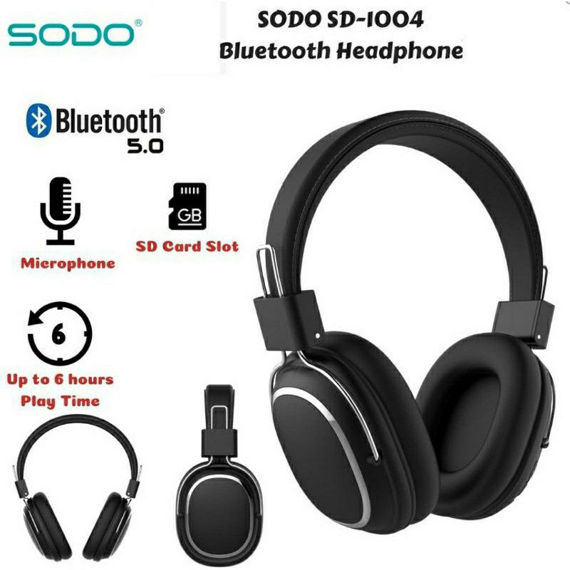 SODO SD-1004 Bluetooth 5 Dual Mode Wired Wireless Headphone AUX TF Card ...