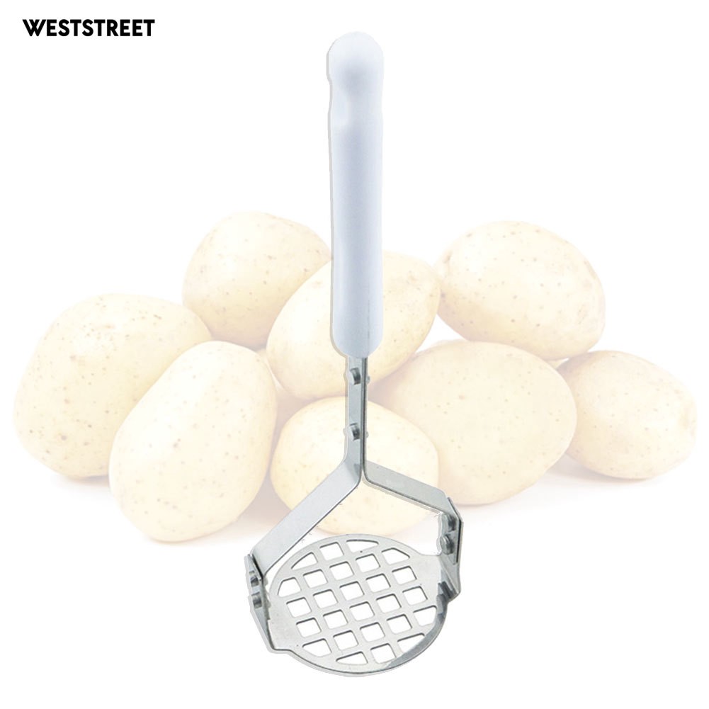 weststreet Stainless Steel Potato Vegetable Fruit Hand Masher Press ...