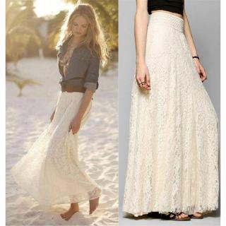 Large size gauze skirt mid-length white fairy mesh skirt spring and autumn  slimming drape hip-covering lace pleated skirt