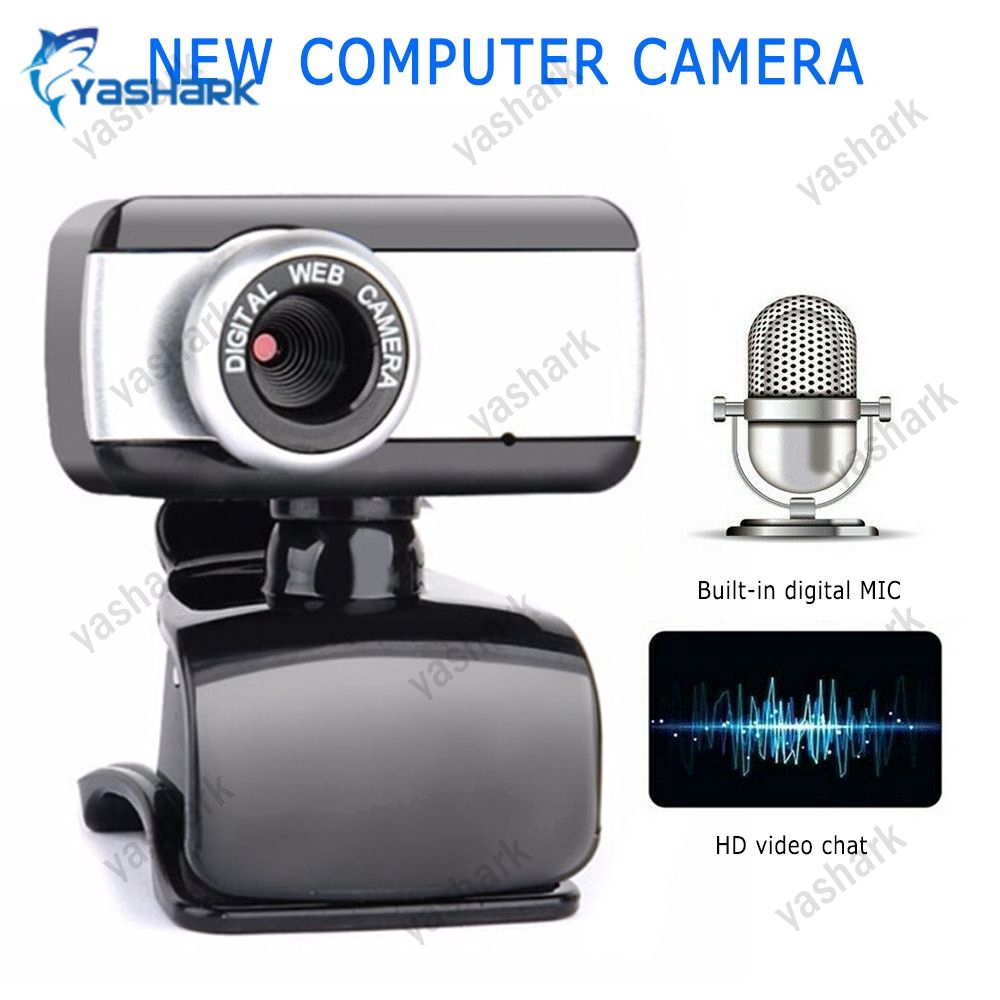 Webcam HD with Microphone Web Camera USB 2.0 for PC MAC Desktop Laptop  Computer 