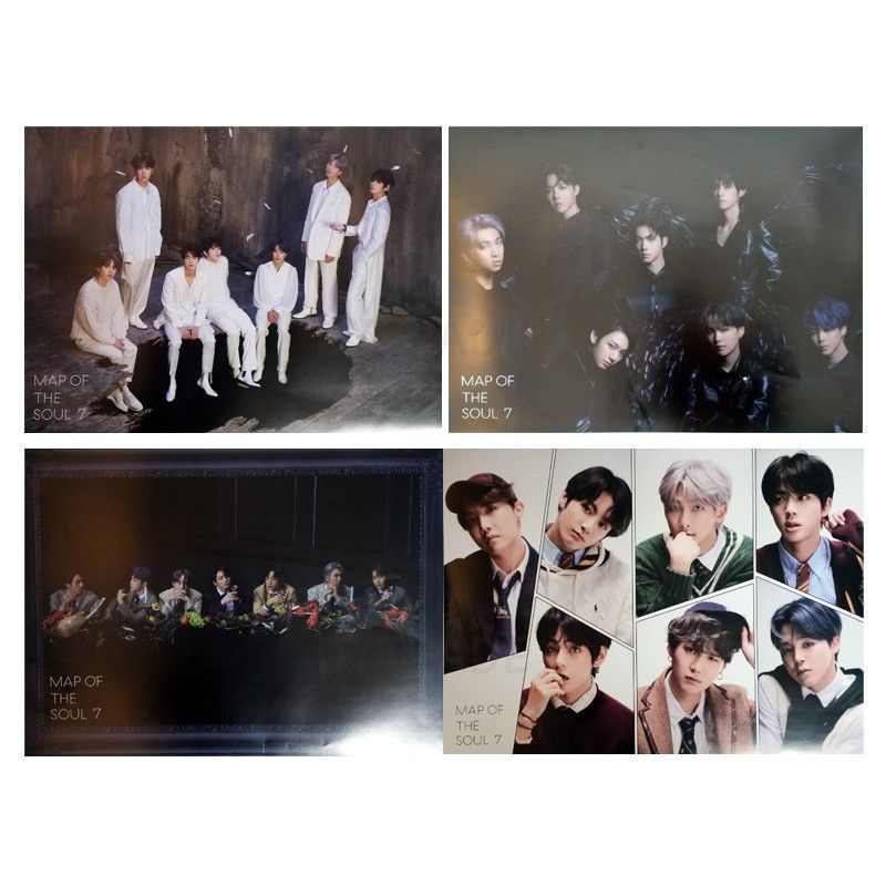 OFFICIAL BTS POSTER 7 MAPS OF THE SOUL | Shopee Singapore