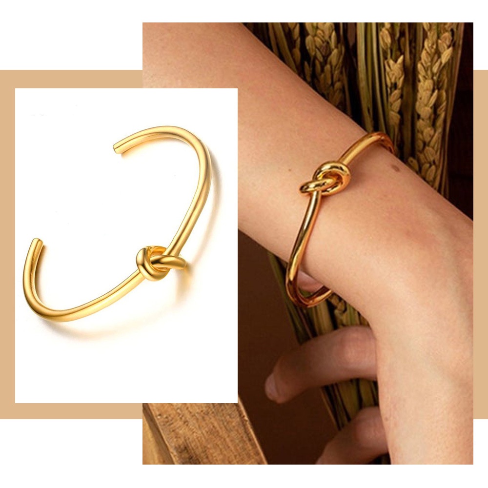 Gold hot sale knot bracelet