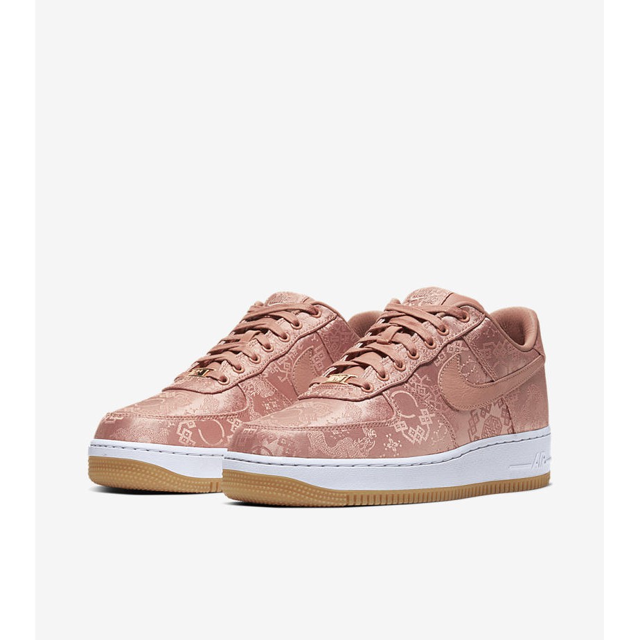 Nike air force gold rose best sale