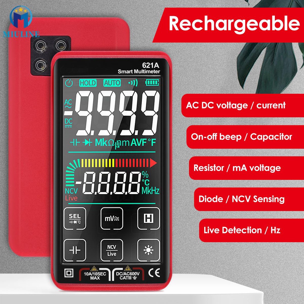 Digital Multimeter Tester Smart Multimeter Touch Screen Multimetro