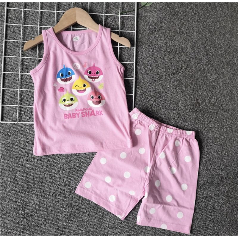 2yo 3yo pinkfong baby shark shirt baby shark clothes set pyjamas