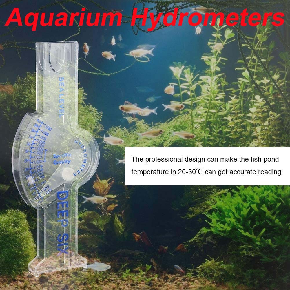 AQUARZOO Aquarium Hydrometers Marine Salinity Meter Saltwater Tester