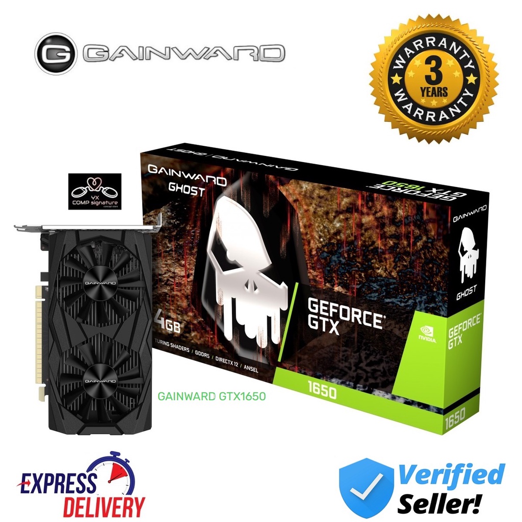 GAINWARD GTX1650 Ghost 4GB GDDR6 / INNO3D GTX1650 GDDR6 / Colorful GTX1650  NB 4GB DDR6 / GIGABYTE GTX1650 4GB GDDR5 LP | Shopee Singapore