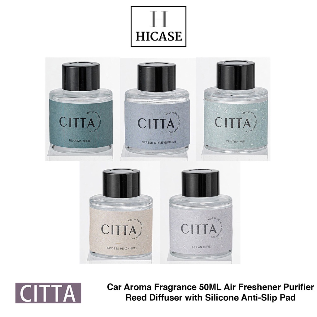 CITTA Car Aroma Fragrance 50ML Air Freshener Purifier Reed