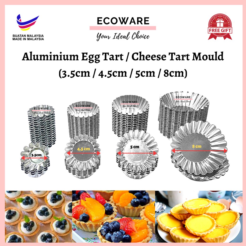 3.5cm/4.5cm/5cm/8cm Aluminium Egg Tart Mould/ Acuan Fruit Tart/ Cheese