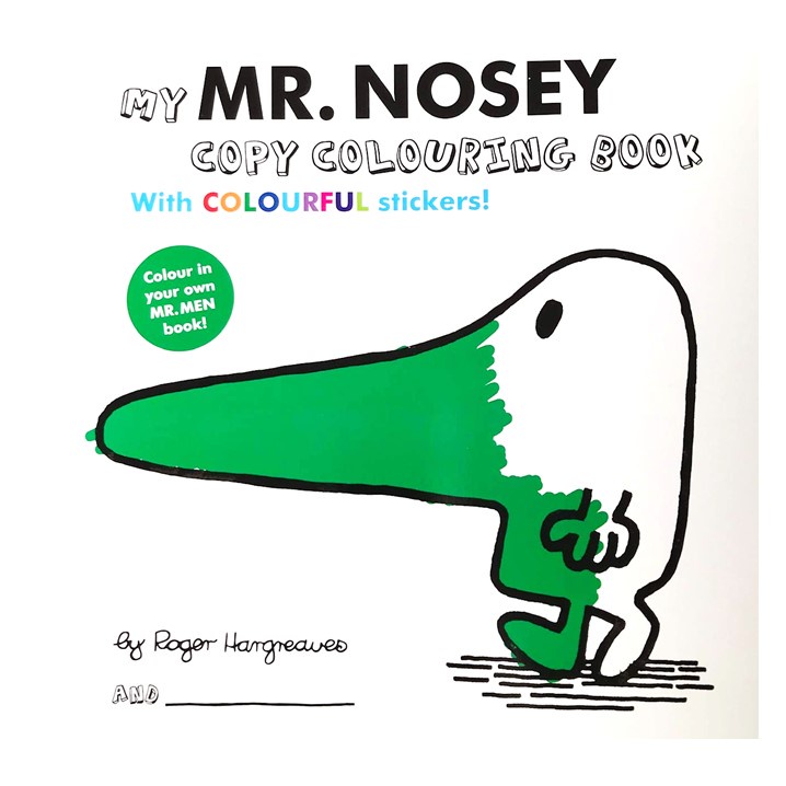 My Mr. Nosey Colouring Book With Colourful Stickers | Shopee Singapore